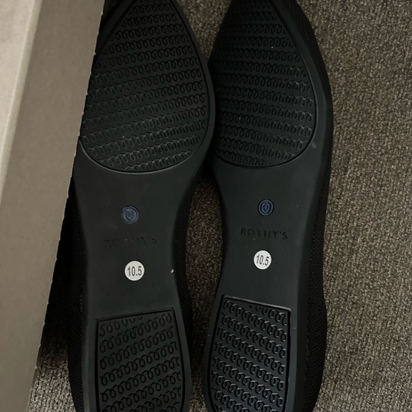 Black ROTHY’s flats. BRAND NEW SIZE 10.5 - Picture 2 of 3